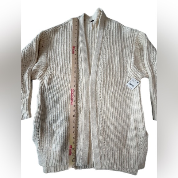 NWT Free People Nightingale Cardigan Cream Size Large - Picture 9 of 14